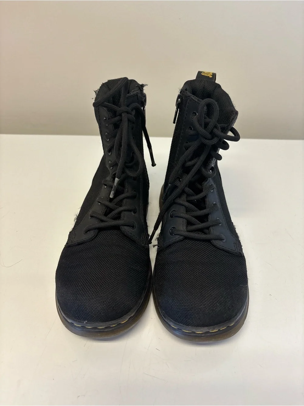 Dr. Martens Comb Combat Lace Up Kids Unisex Boots Size 2